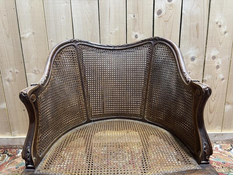Louis XV Style Caned Office Chair-photo-5
