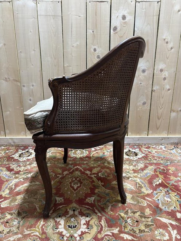 Louis XV Style Caned Office Chair-photo-6