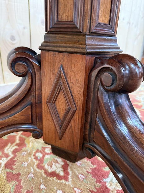 Napoleon III Tripod Pedestal Table In Rosewood -photo-4