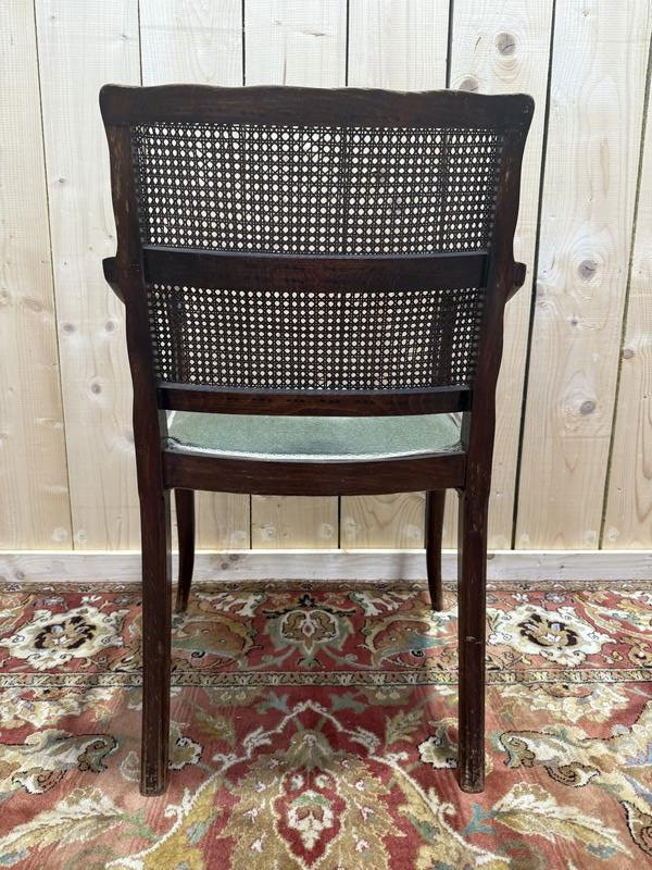 Set Of 6 English Cane Armchairs -photo-4