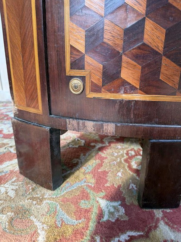 Louis XVI Period Marquetry Corner Cabinet -photo-2
