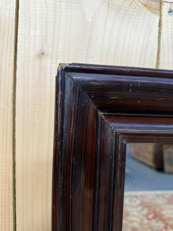 Miroir en bois style Palissandre miroir mercure. -photo-2