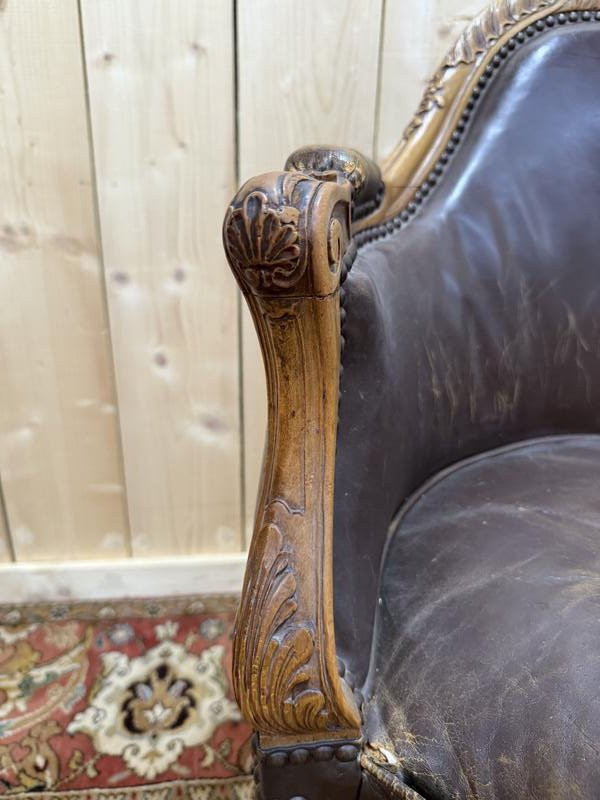 Fauteuil de bureau style Louis XV style "Couillard"-photo-1