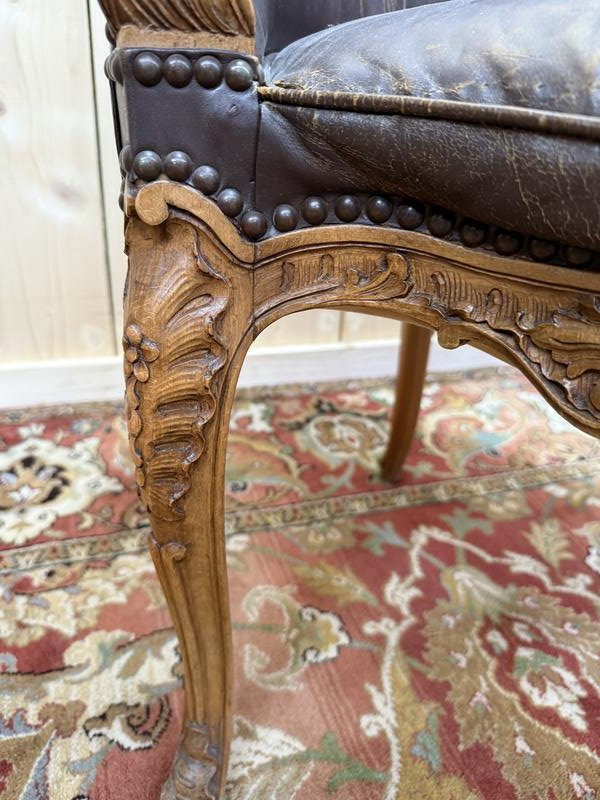 Fauteuil de bureau style Louis XV style "Couillard"-photo-4