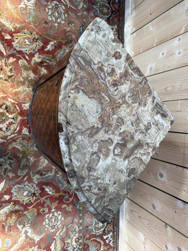 Louis XVI Period Marquetry Corner Cabinet -photo-2