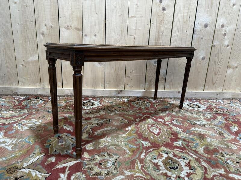 Banc - Banquette de piano / d'office en cannage Louis XVI-photo-3