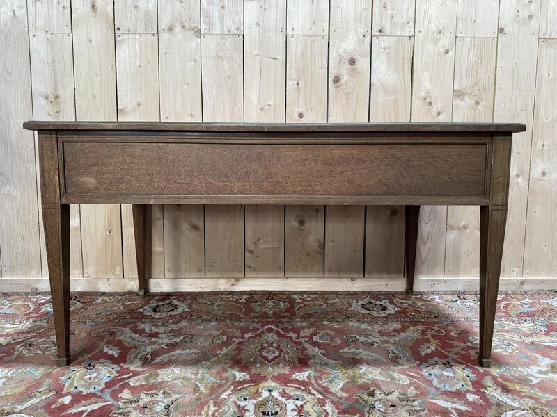 Louis XVI Style Bureau Plat - Directoire In Mahogany -photo-2