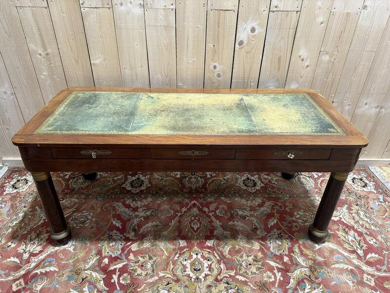 Empire Period Mahogany Bureau Plat -photo-5