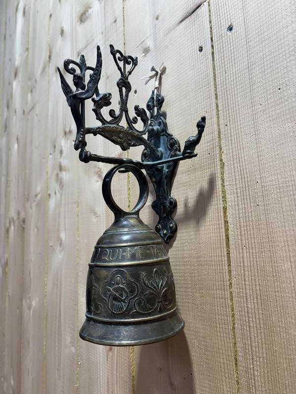 Bronze Entrance Bell On Gallows -photo-3