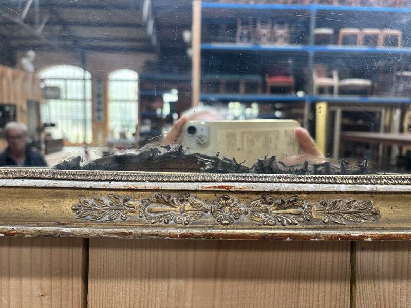 Miroir carré époque restauration-photo-2