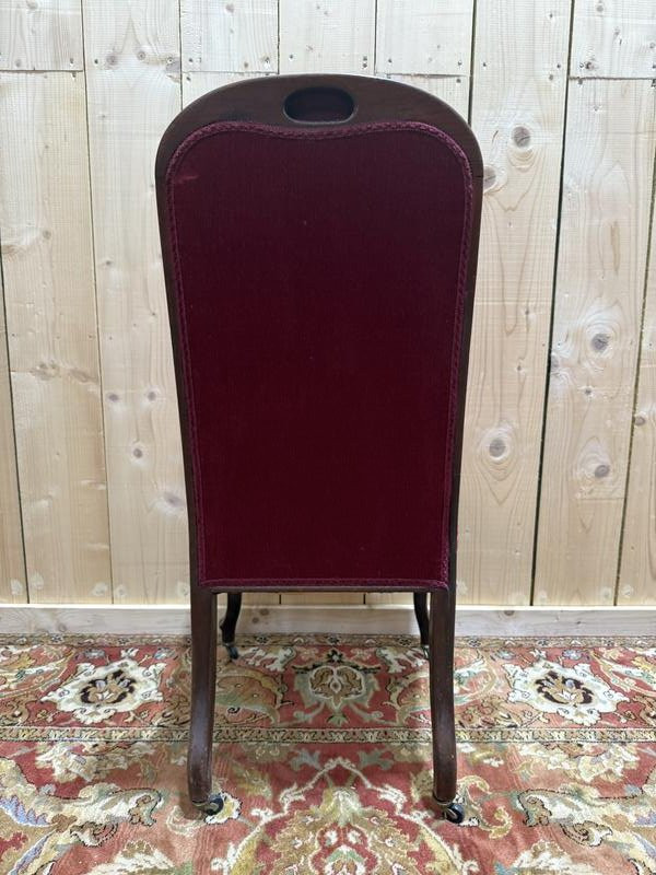 Suite de 6 chaises époque Napoléon III en acajou -photo-3