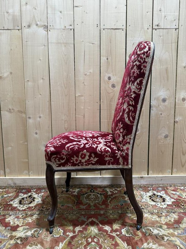Suite de 6 chaises époque Napoléon III en acajou -photo-4
