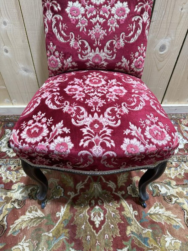 Suite de 6 chaises époque Napoléon III en acajou -photo-3