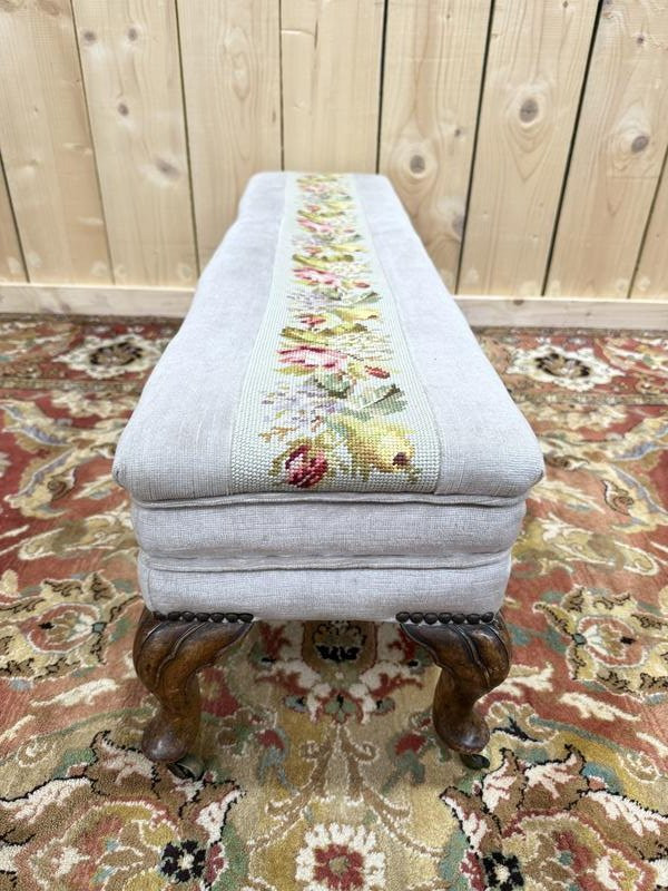 Petit banc d'appoint - repose pied époque Louis Philippe -photo-3