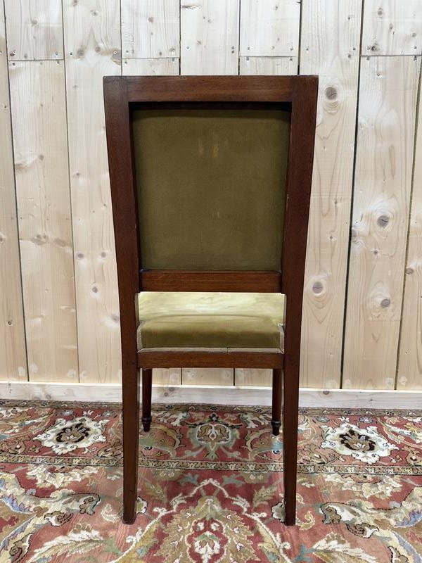 Set Of 8 Louis XVI Style Mahogany Chairs -photo-2