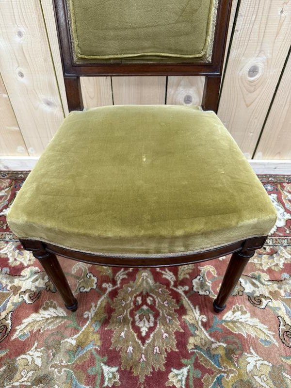 Set Of 8 Louis XVI Style Mahogany Chairs -photo-4