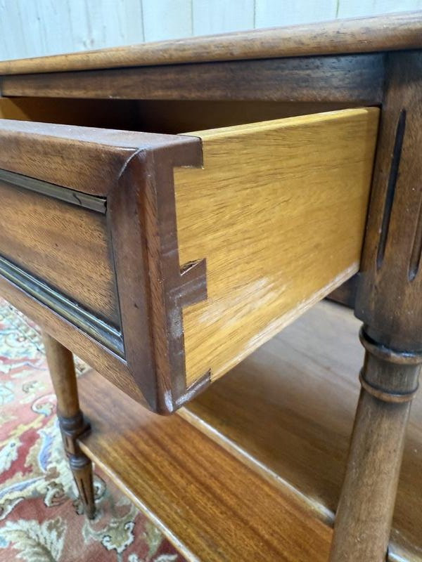 Console de style Louis XVI en acajou massif -photo-2