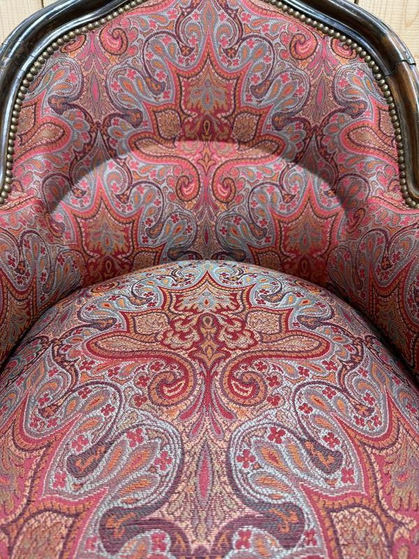 Suite de 4 fauteuils crapaud époque Napoléon III-photo-4