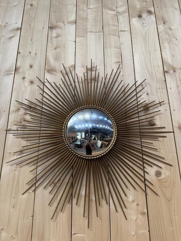 Curved Witch Mirror Signed Chaty Vallauris