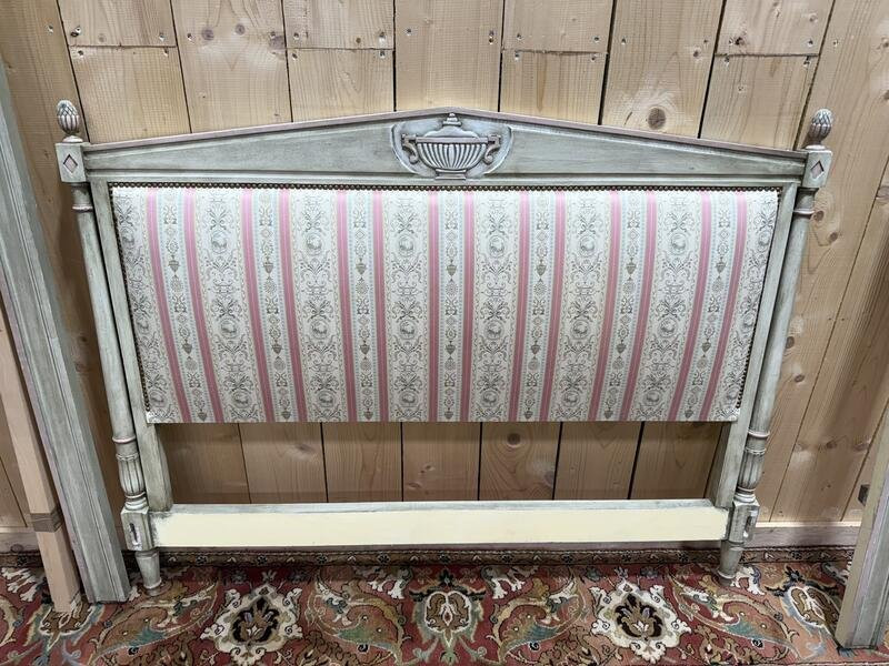 Louis XVI Style Upholstered And Reupholstered Bed -photo-3