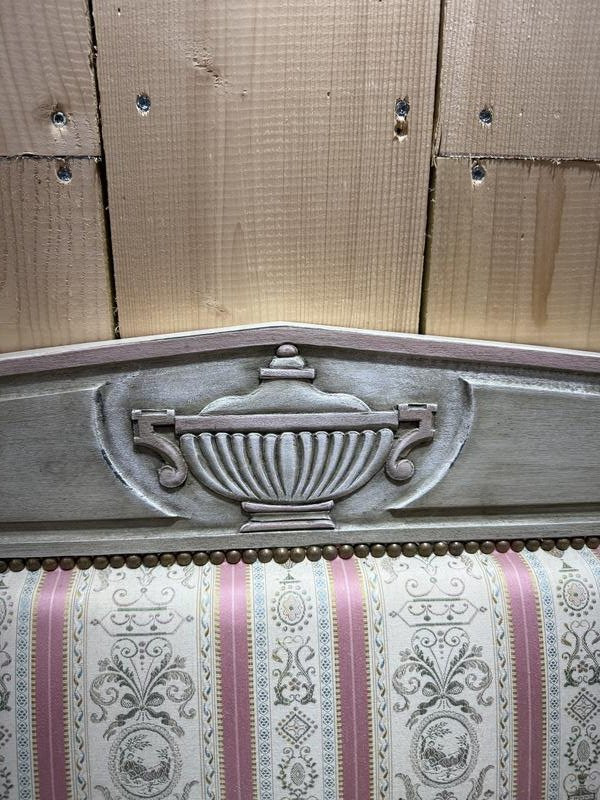 Louis XVI Style Upholstered And Reupholstered Bed -photo-1