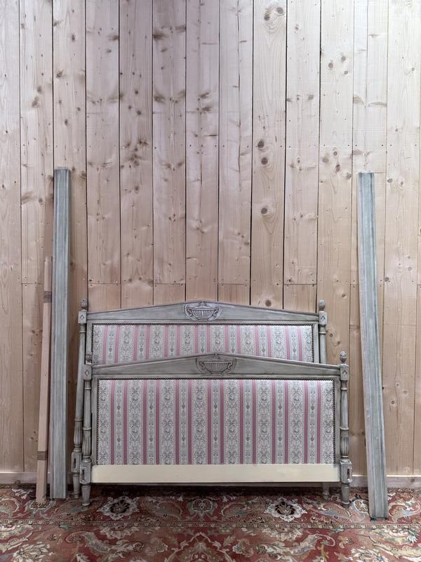 Louis XVI Style Upholstered And Reupholstered Bed 