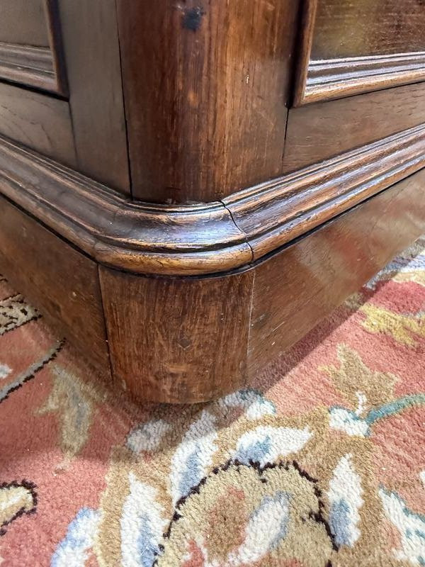 Banc coffre époque Louis Philippe en chêne massif-photo-4