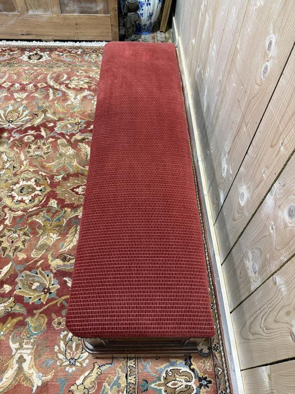 Banc coffre époque Louis Philippe en chêne massif-photo-3