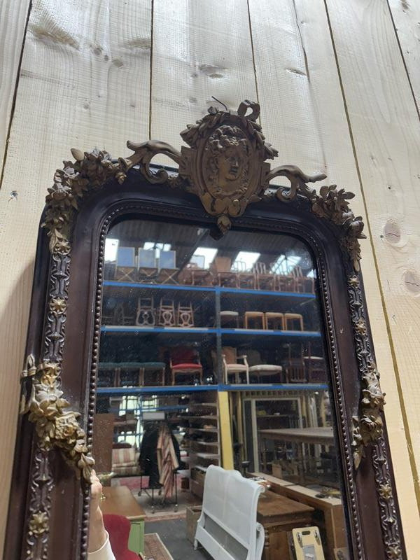 Miroir d'entre deux époque Napoléon III-photo-3