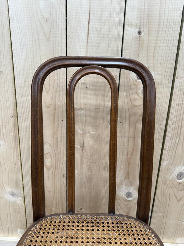 Suite de 6 chaises bistrot Thonet en cannage restaurées -photo-3
