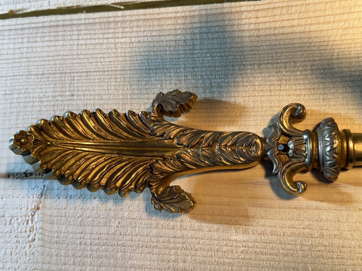 Paire d'appliques en bronze de style Empire-photo-2