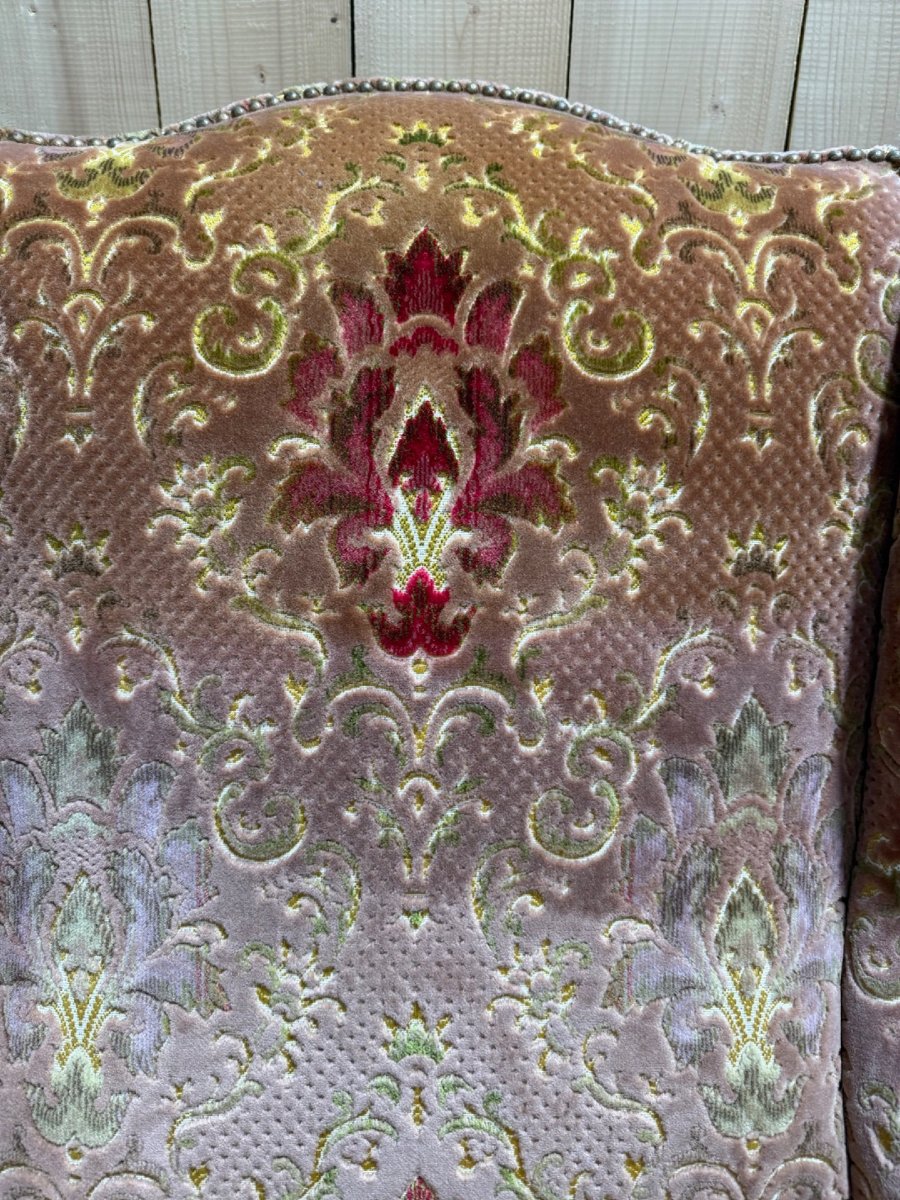 Pair Of English Wingback Armchairs-photo-1