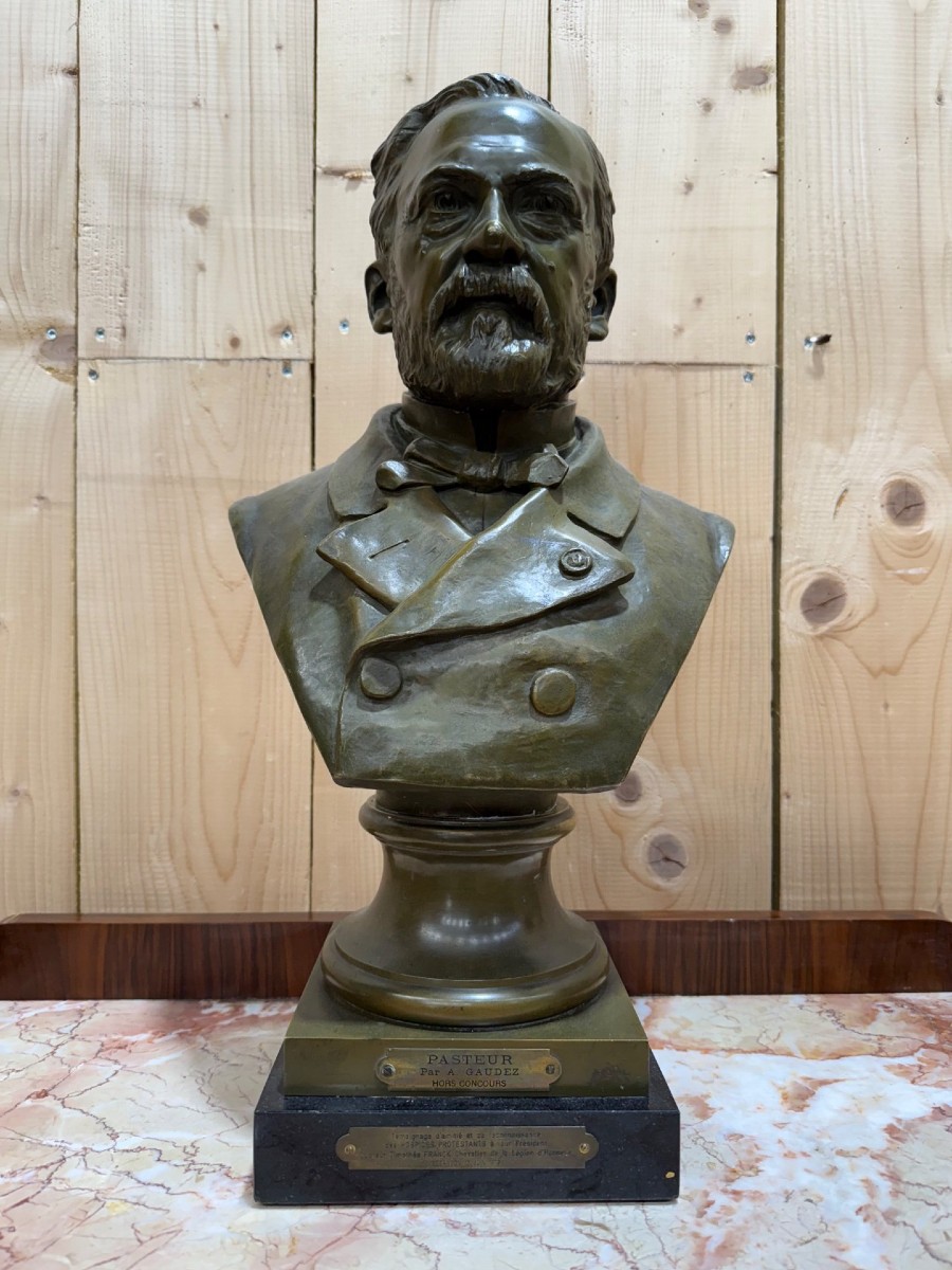 Buste en bronze PASTEUR par "A.Gaudez"