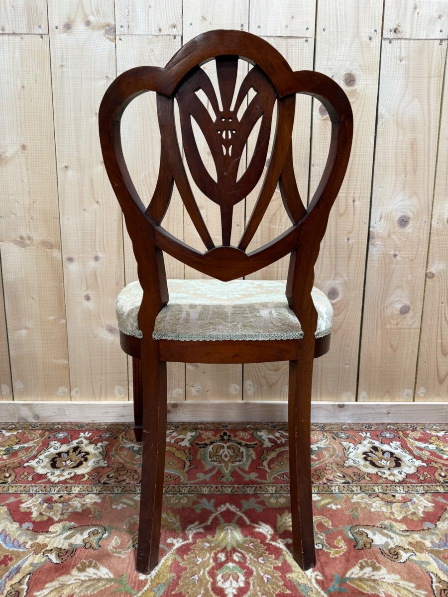 Set Of 6 Chairs And Two Armchairs In English Style-photo-2
