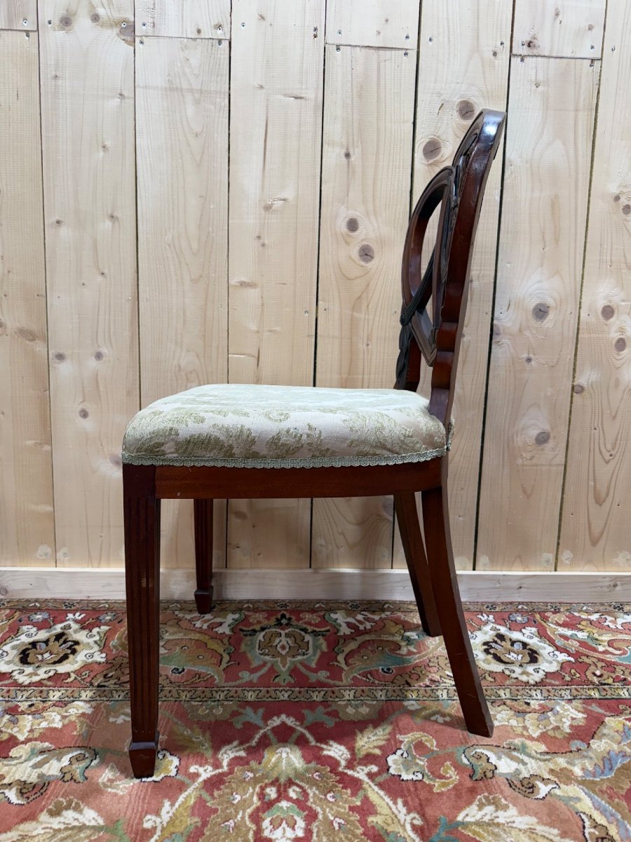 Set Of 6 Chairs And Two Armchairs In English Style-photo-5