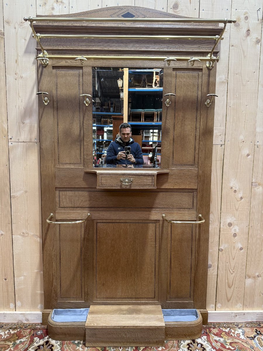 Portemanteau - Vestiaire en chêne massif-photo-2