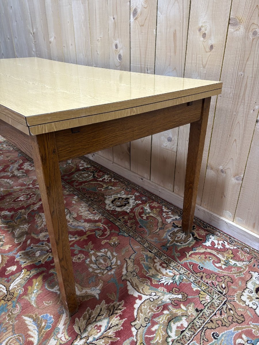 Table à manger en chêne et Formica-photo-2