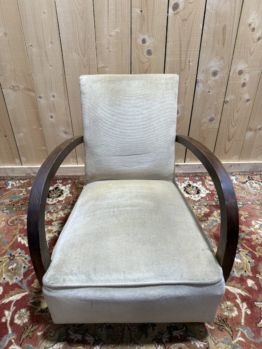 Art Deco Style Lounge Chair-photo-3
