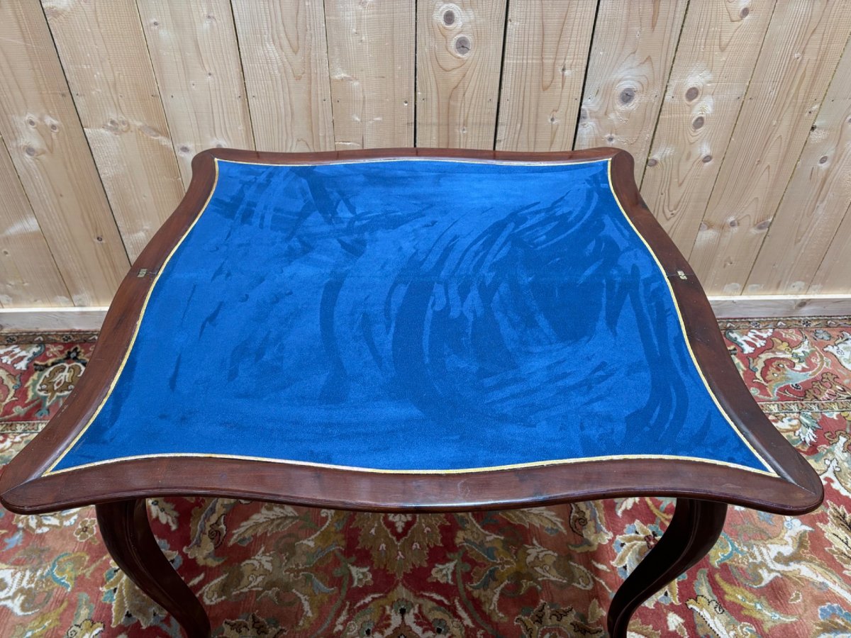 Table à jeux en acajou-photo-1