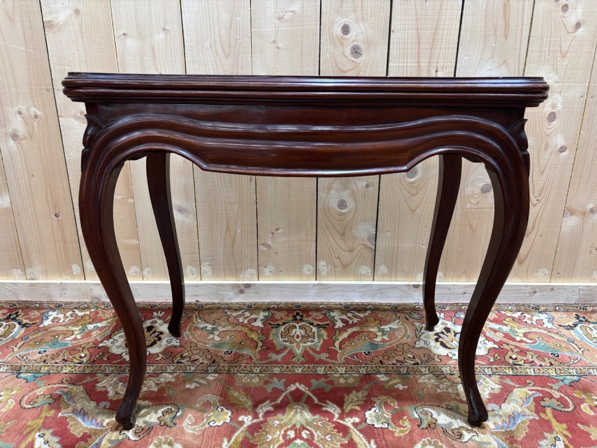 Table à jeux en acajou