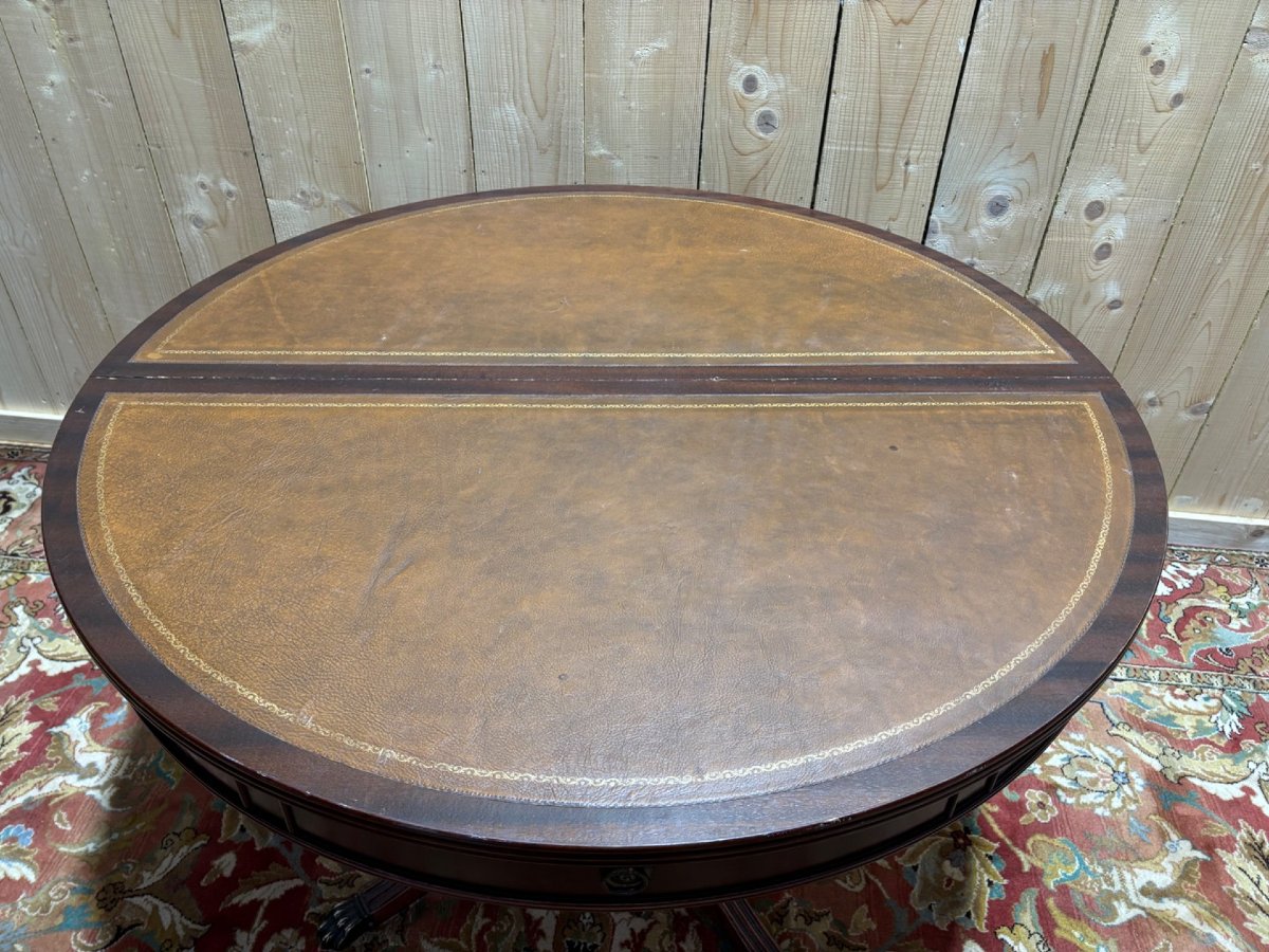 Table à manger à tambour de style anglais-photo-2