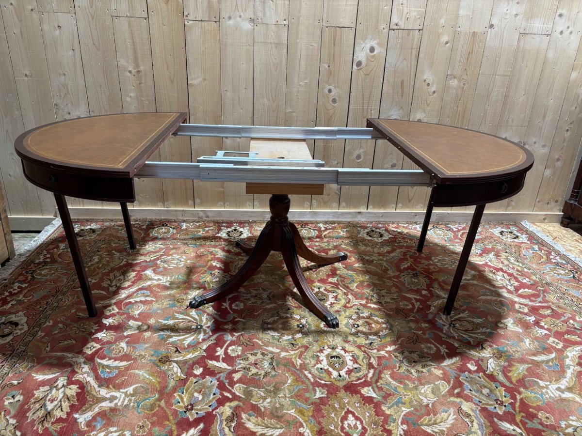 Table à manger à tambour de style anglais-photo-2