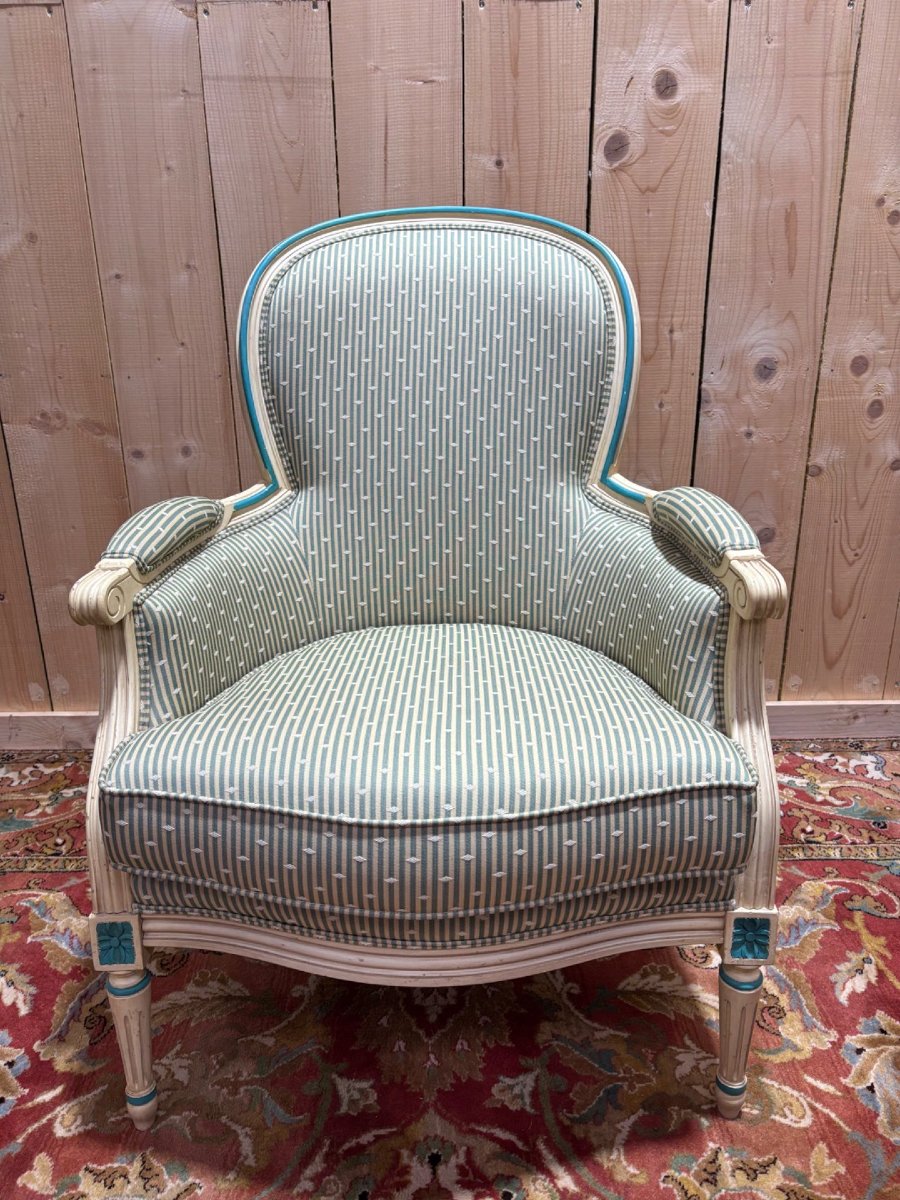 Louis XVI Style Bergère-photo-3