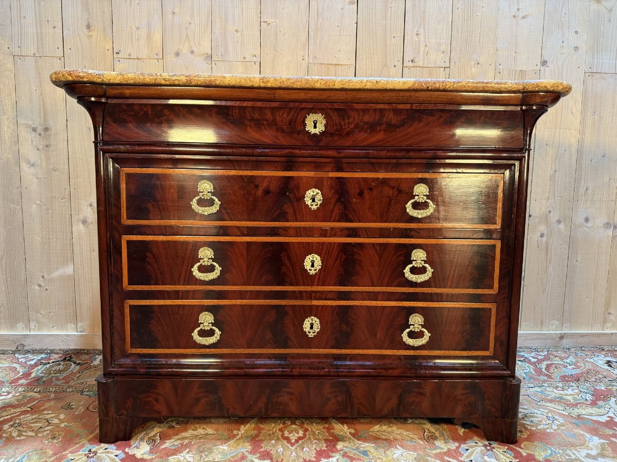 Louis Philippe Period Mahogany Chest Of Drawers-photo-4