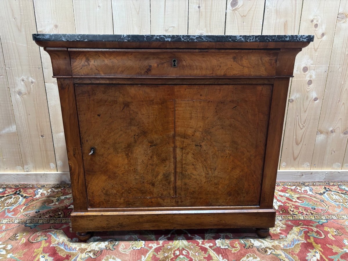 Meuble - Buffet époque Restauration à une porte à hauteur d’appui-photo-4