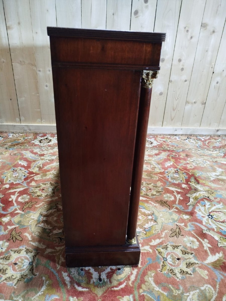 Bibus - Étagère/Bibliotheque basse de style Empire en acajou-photo-3