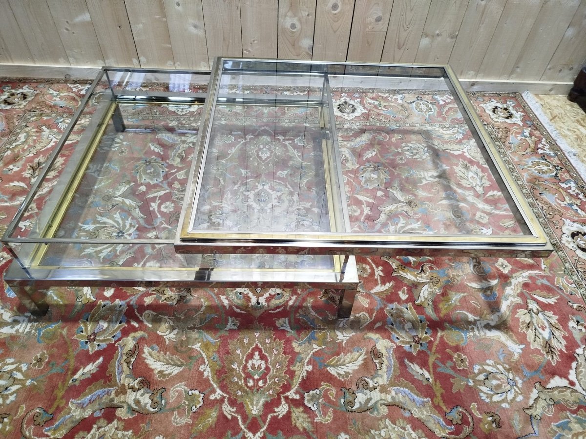 Glass Coffee Table By Willy Rizzo-photo-3