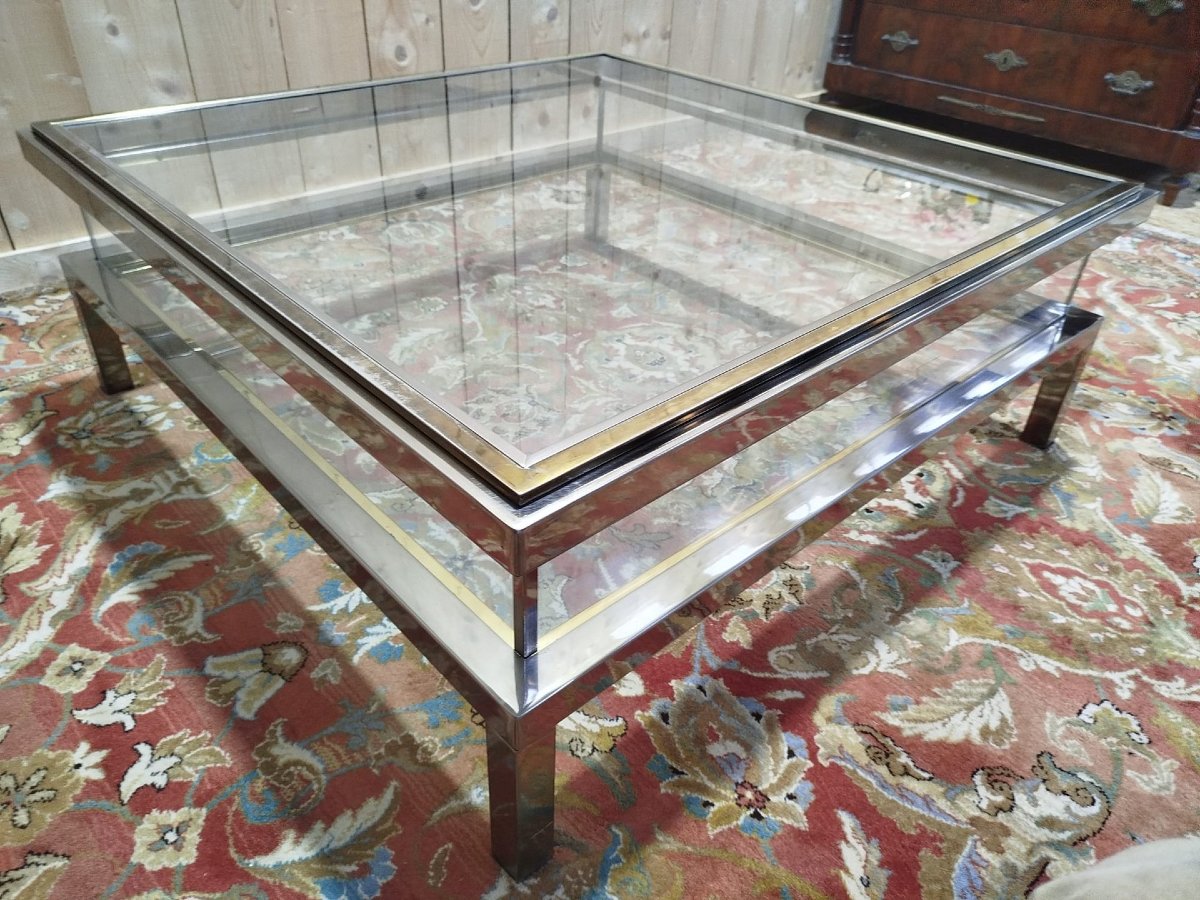 Glass Coffee Table By Willy Rizzo-photo-5