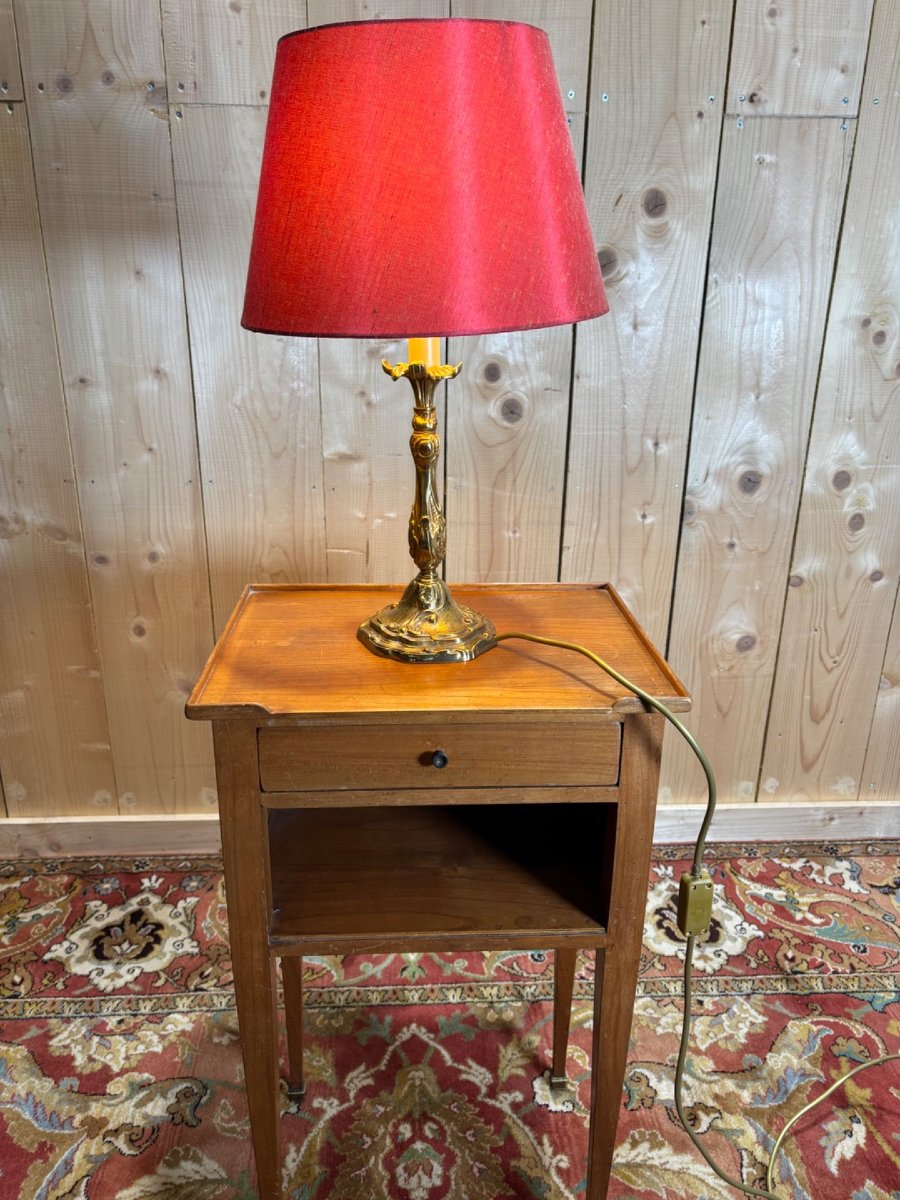 Série de 3 lampes en bronze Louis XV-photo-3