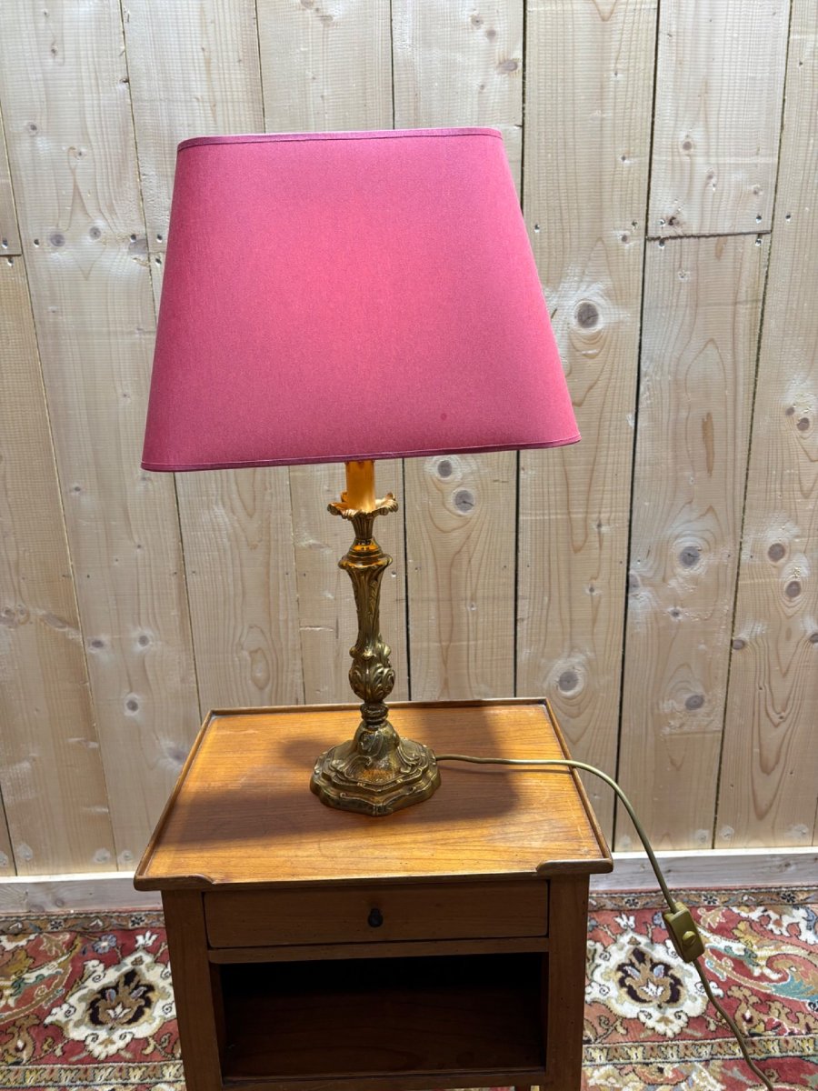 Série de 3 lampes en bronze Louis XV-photo-7